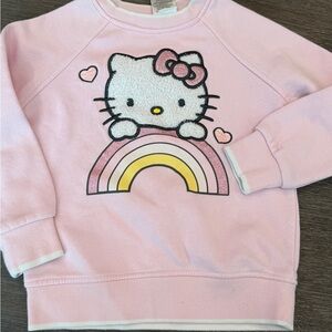 Hello Kitty Pastel Pink Rainbow Sweatshirt